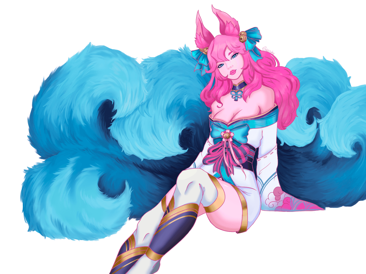 Ahri Bloomsoon Fanart - League of Legends