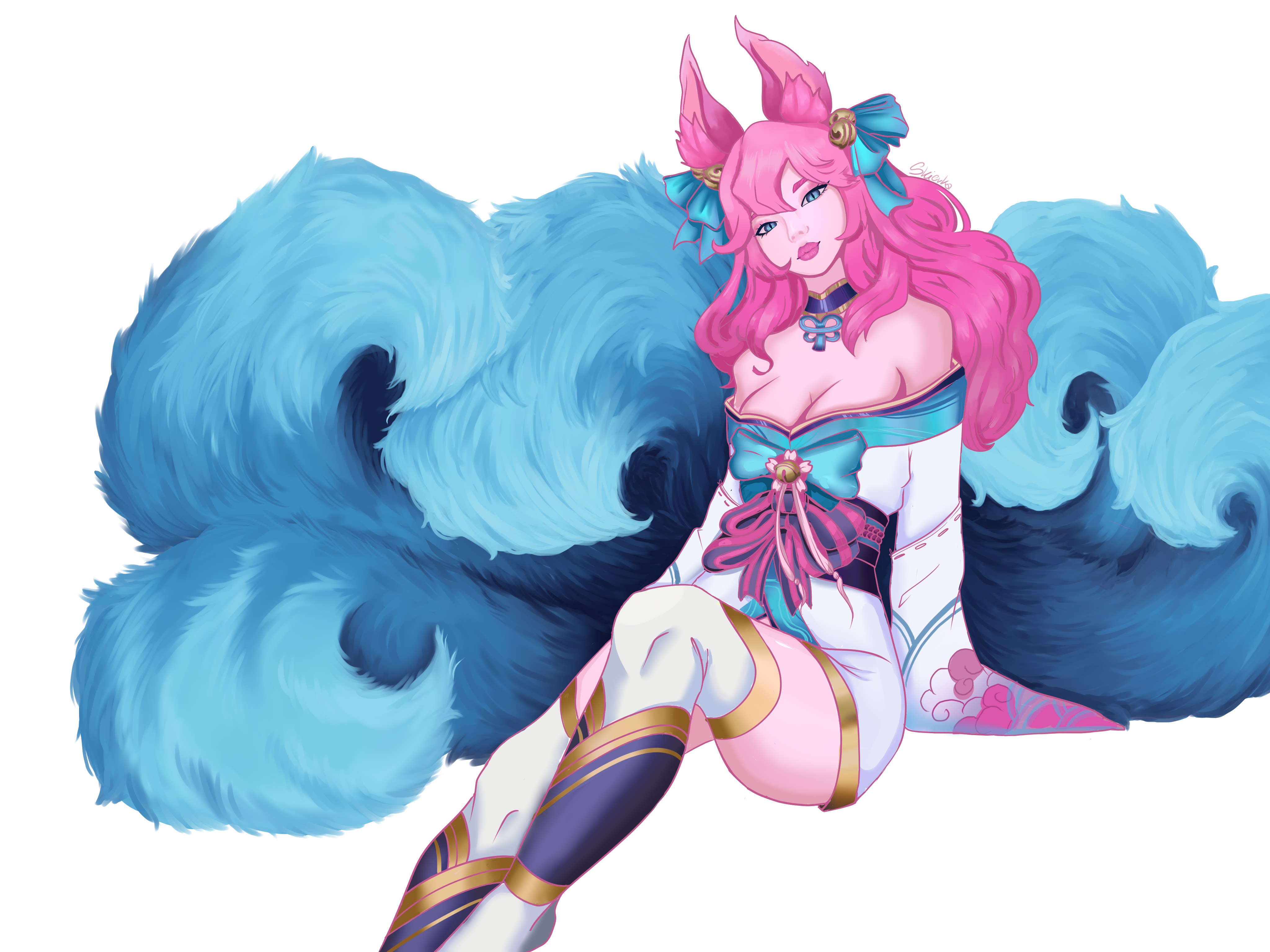 Ahri Bloomsoon Fanart - League of Legends